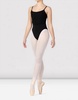 franca ruched bodice camisole leotard in black