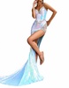 glimmering mermaid prom dress in blue