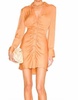 let's disco dress in orange