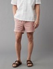 ae flex 5" linen-blend trekker short