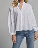 marie shirt in white stripe