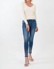 odette v-neck long sleeve in vintage cream