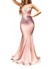 long mermaid prom dress in mauve