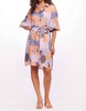 harper dress in peach