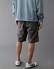ae flex 12" longer length lived-in khaki short