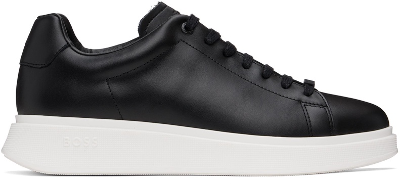 Black Leather Sneakers