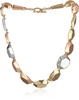 Adrienne Vittadini "Modern Metals" Multi-Tone Faceted Necklace