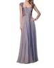 lace ornate ruched gown in cocoa