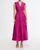 delaware midi dress in plum