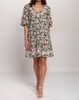 jade rebekah poplin mini dress in multi floral