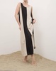 charlie dress in black, beige