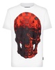 t-shirt round neck ss print skull