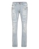 denim trousers super straight cut fit studs