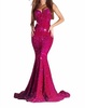 mermaid prom dress in magenta
