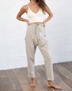 paperbag pants in taupe