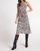 tank slip dress in abstract bloom print