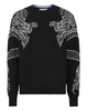 pullover round neck long-sleeve dragon