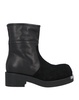 Leather and suede ankle boots