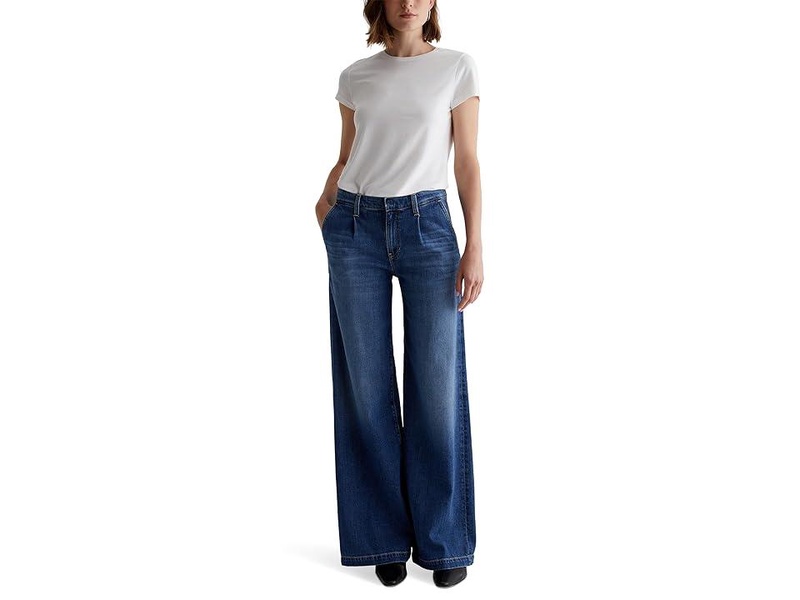 Pleated Stella Wide Leg Palazzo in Provence
