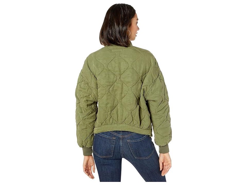 Drop Shoulder Quilted Jacket