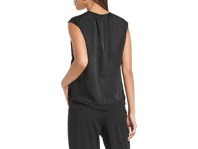 Sleeveless Twist Neck Top