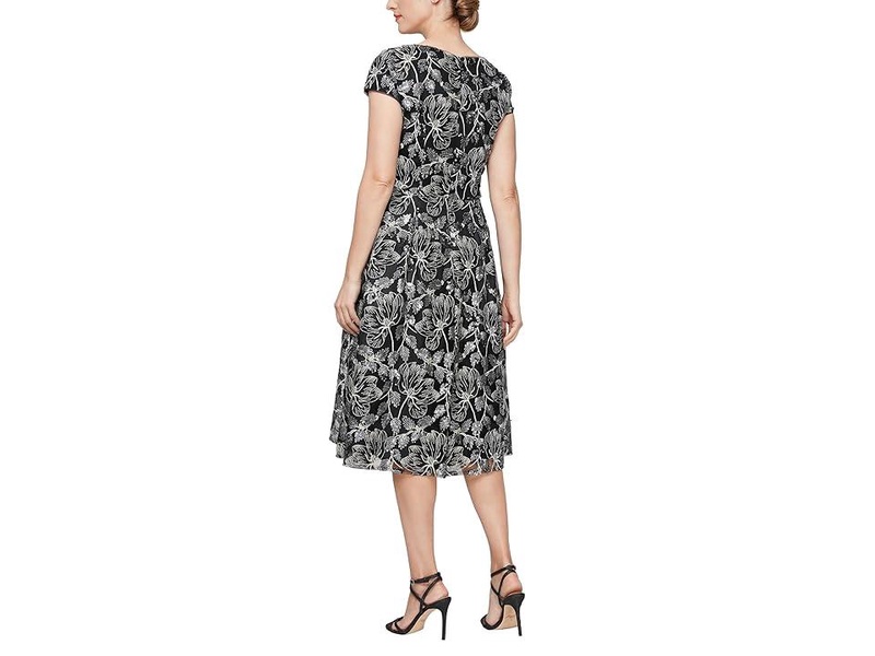 Short Embroidered A-Line Dress