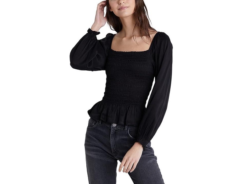Long Sleeve Smocked Top