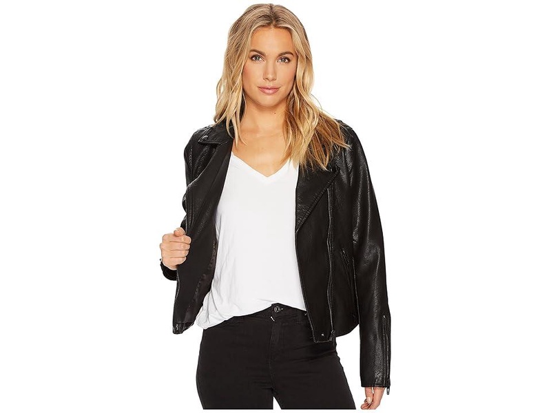 Faux Leather Moto Jacket