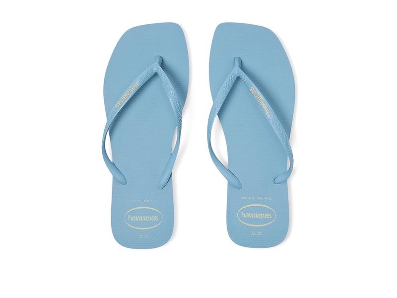 Slim Square Logo Pop Up Sandals