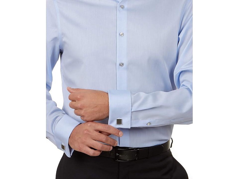 Dress Shirt Slim Fit Non Iron Solid French Cuff