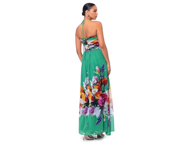 Long Placement HMC Printed Tie Neck