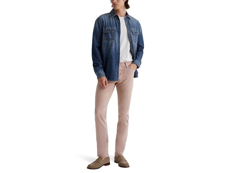 Tellis Modern Slim Leg Denim in Sulfur Dune Rose