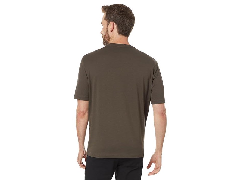 Embroidered Camo Armani Exchange Logo Regular Fit Tee
