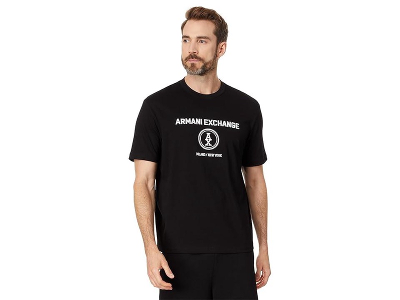 Stacked Ax Logo With Circle Regular Fit Tee