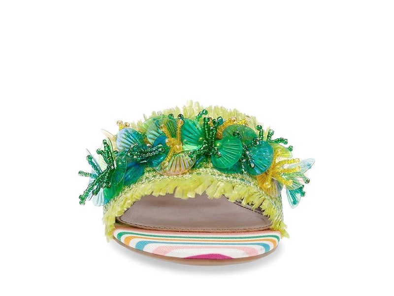peyten womens embellished slip on slide sandals