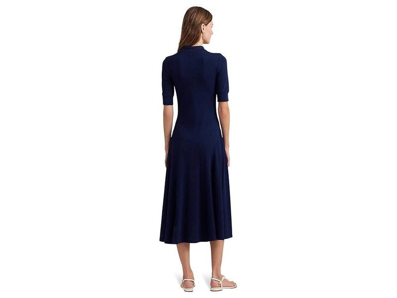 Cotton-Blend Polo Dress
