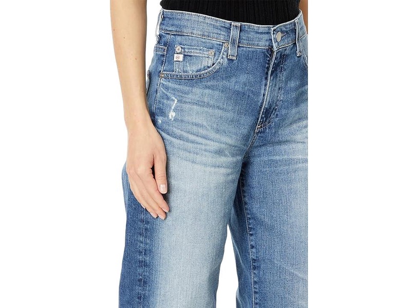 AG Adriano Goldschmied Women's Saige High Rise Straight Wide Leg Jean