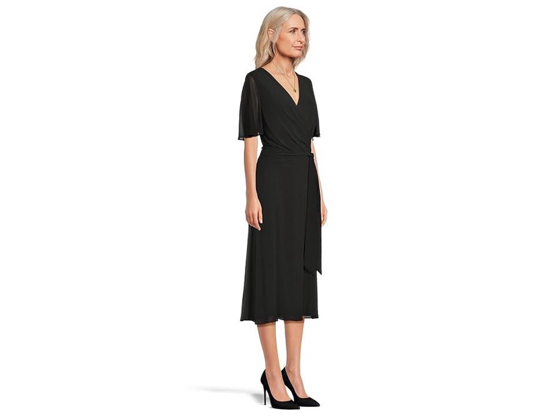 Belted Georgette Dress