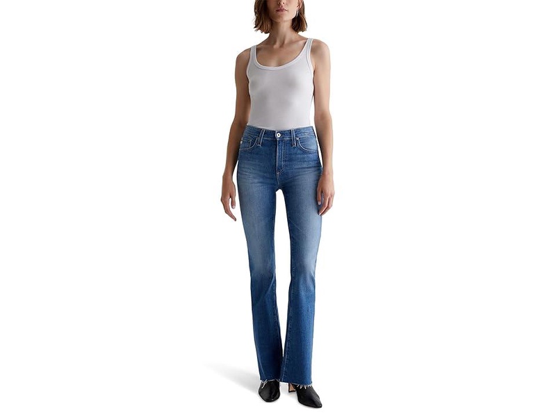 Farrah Mid Rise Bootcut Jeans in Runway