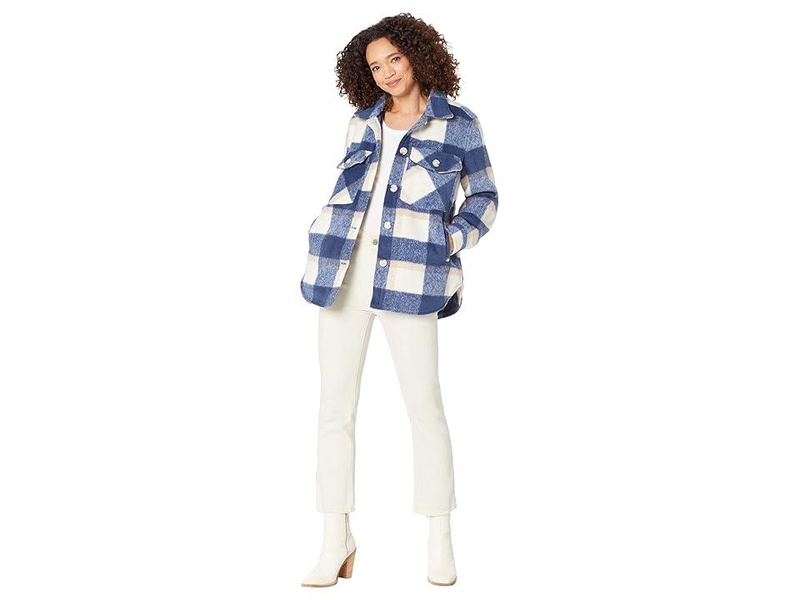 Plaid Shirt Jacket in Keep Rolling