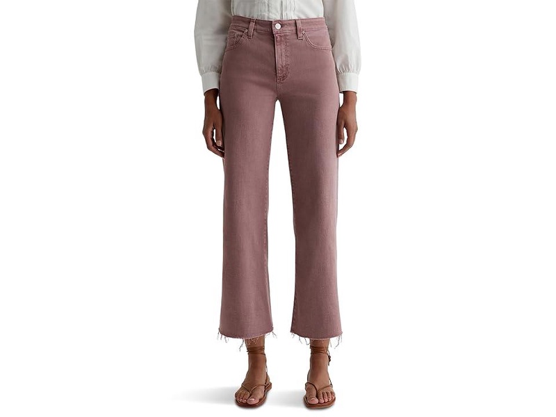 Saige Mid Rise Wide Leg in Sulfur Dusty Mauve