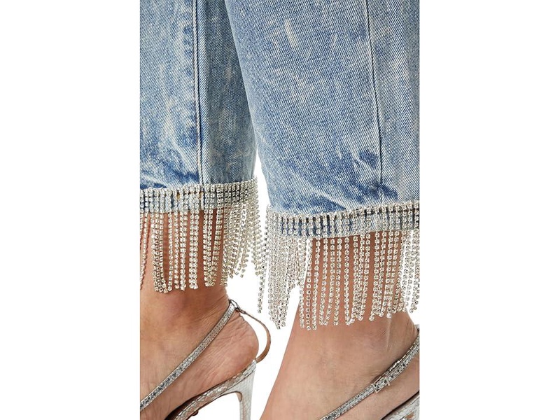 Heart And Soul Baxter Denim Jeans With Rhinestone Fringe Detail