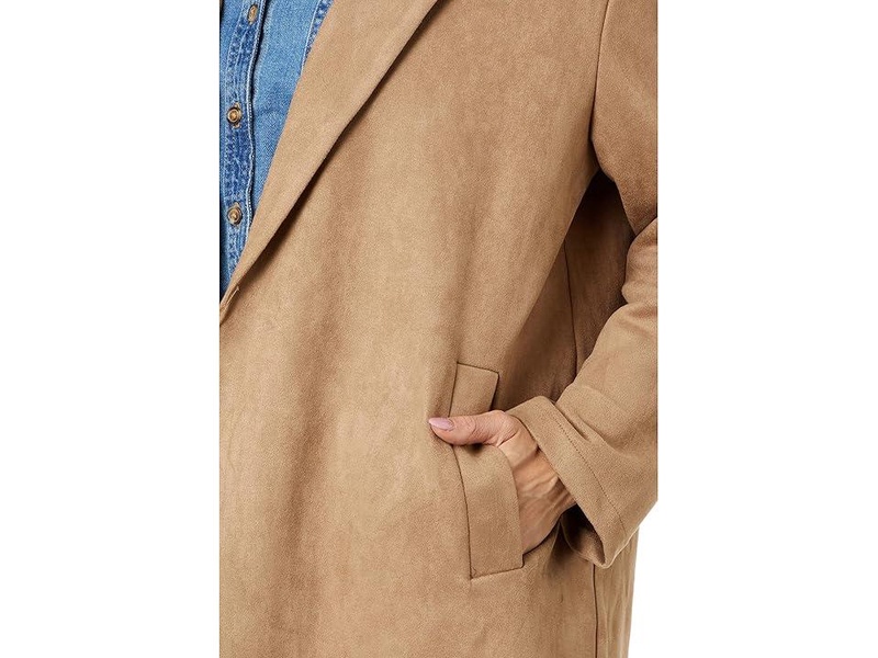Faux Suede Coat