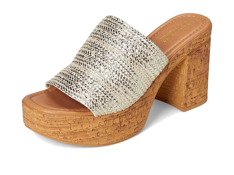 Applause Metallic Woven Sandal