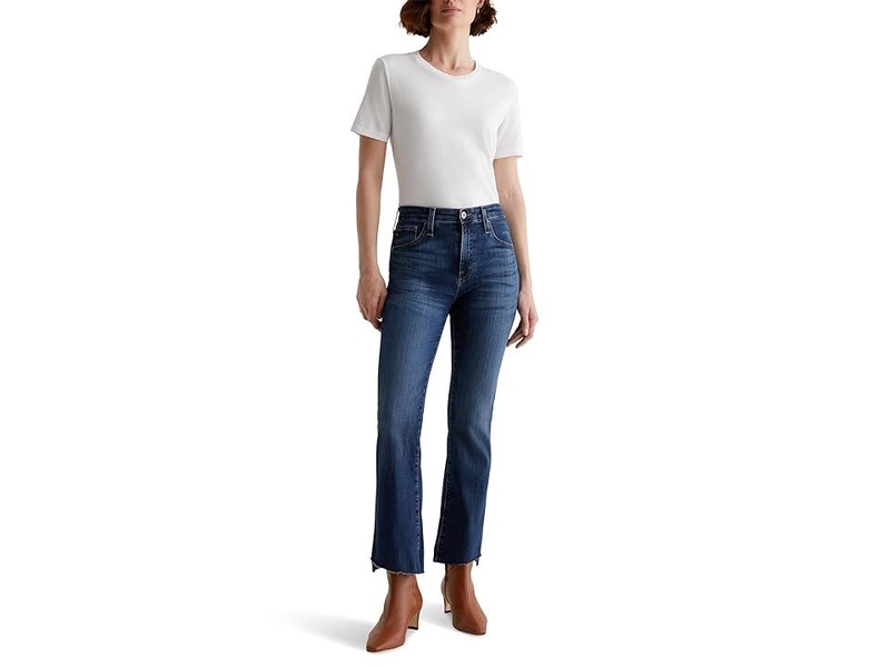 Farrah Mid Rise Crop Boot Jeans in Carlisle