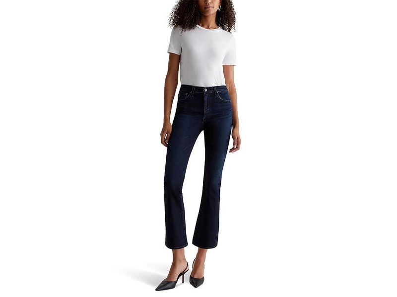 Farrah Mid Rise Crop Boot Jeans in 3 Years Berlin