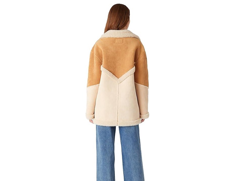 Faux Suede and Shepra Coat