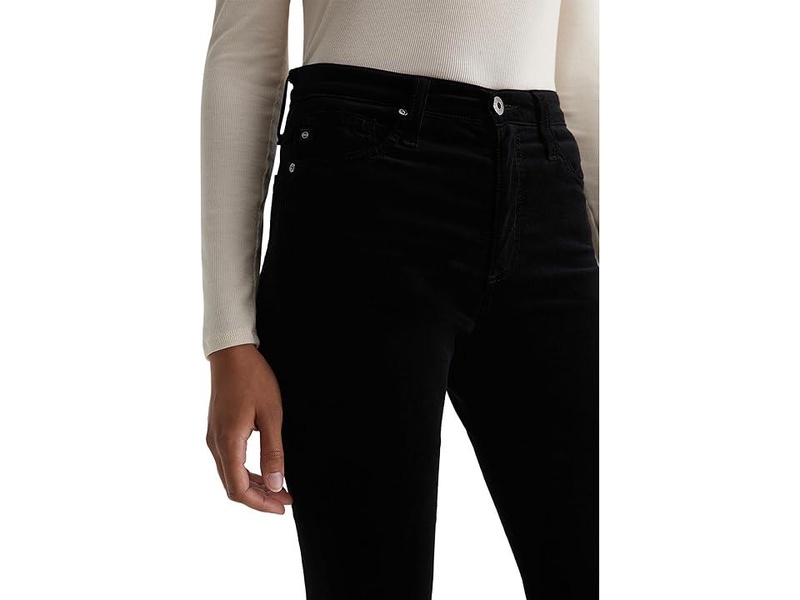 Farrah Mid Rise Bootcut Jeans in Super Black