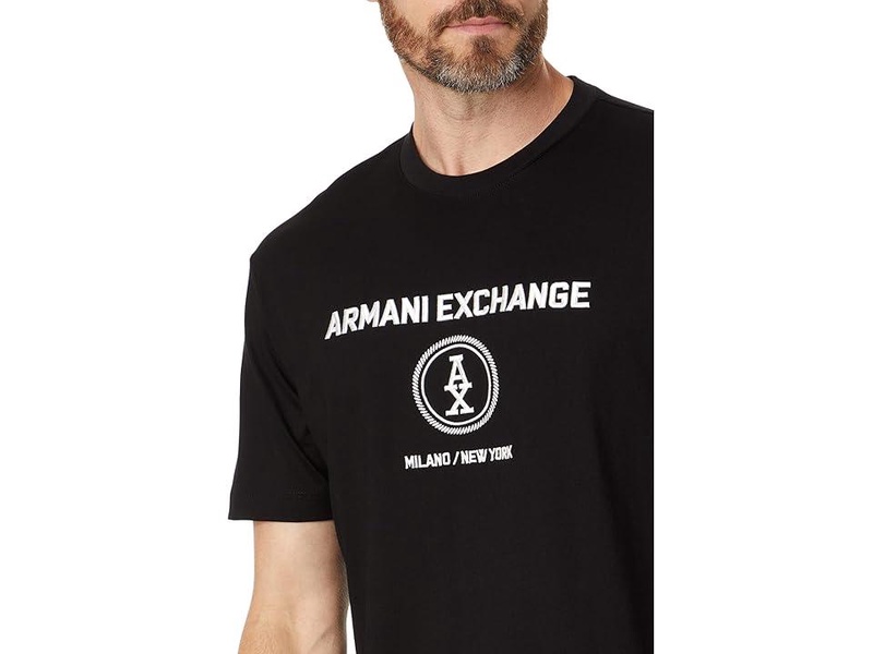 Stacked Ax Logo With Circle Regular Fit Tee