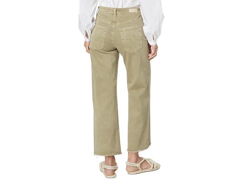 Saige High Rise Straight Wide Leg in Sulfur Dried Parsley